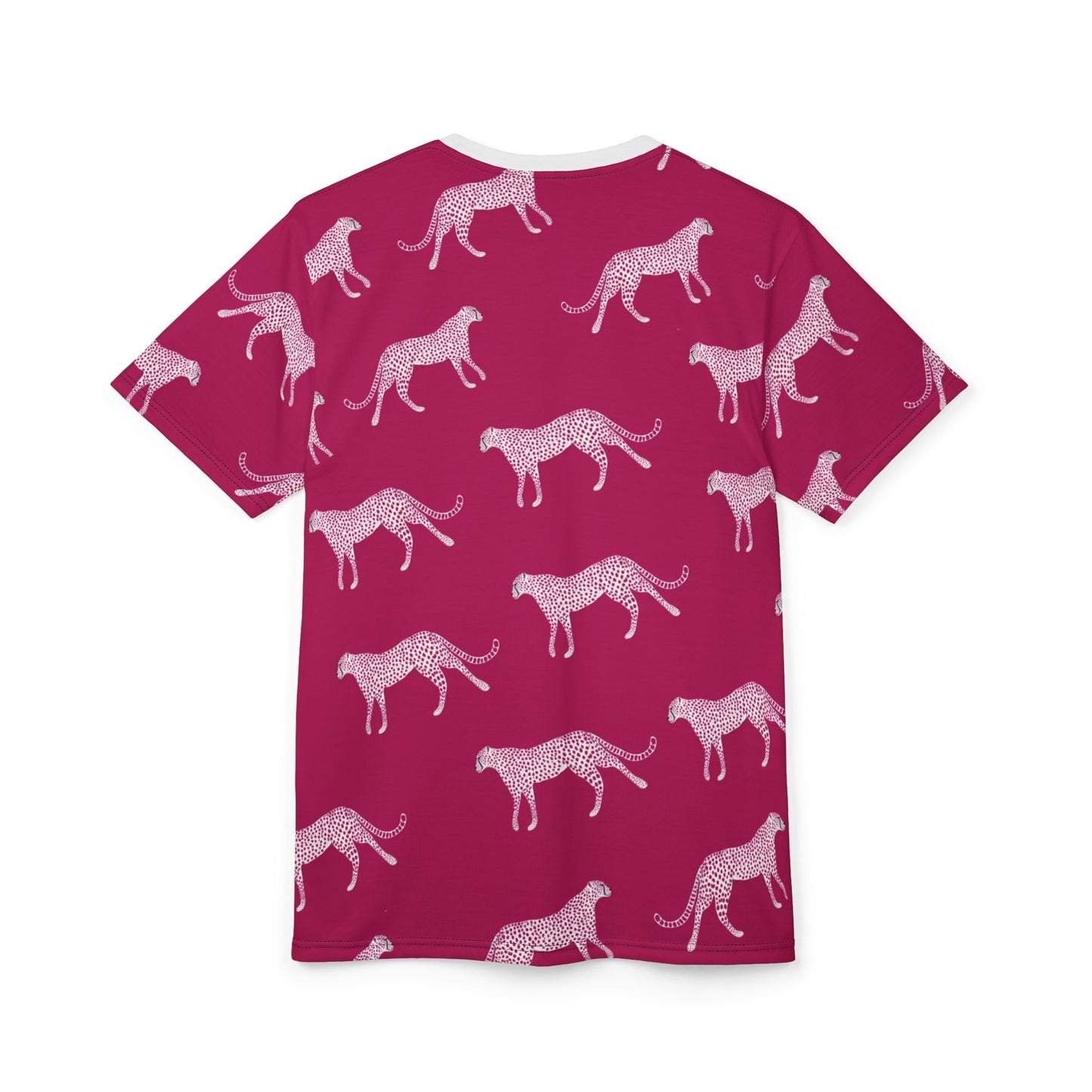 Pink Cheetah Print Tee — All-Over Graphic Shirt