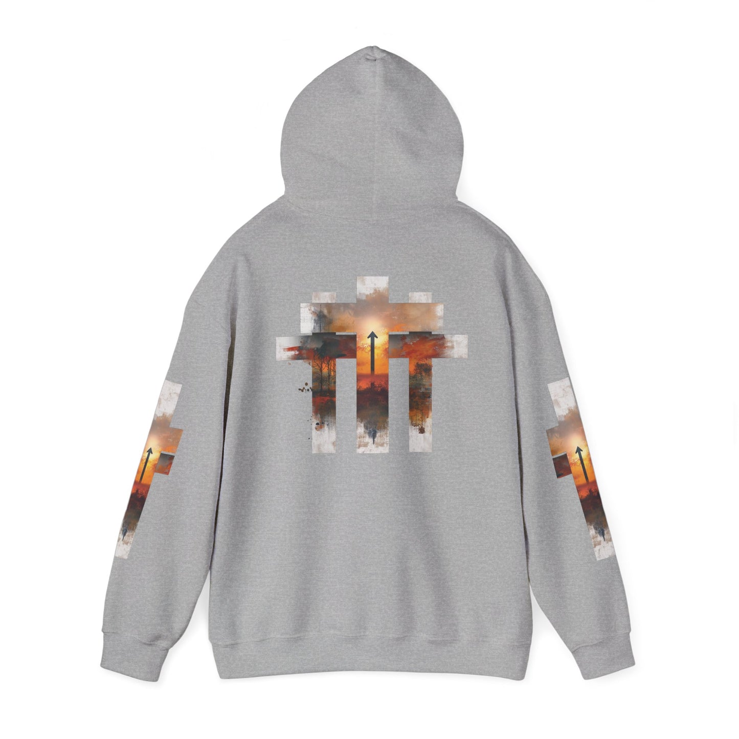 Blessed Cross Hoodie - Christian Faith Pullover for Men & Women