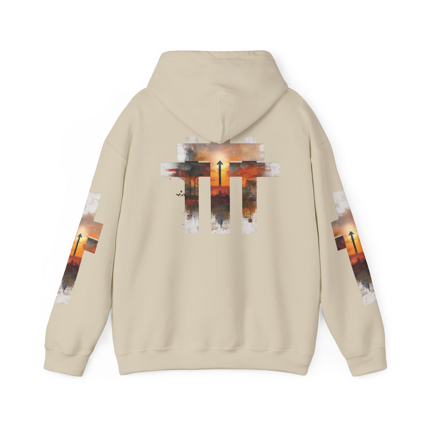 Blessed Cross Hoodie - Christian Faith Pullover for Men & Women