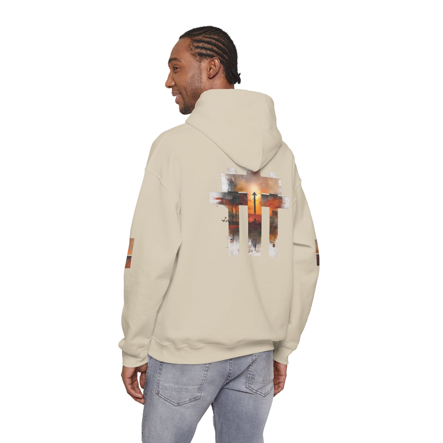 Blessed Cross Hoodie - Christian Faith Pullover for Men & Women