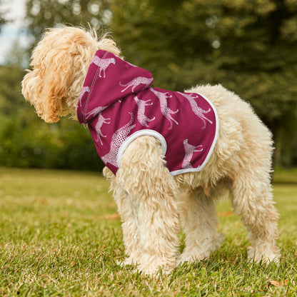 Pink Cheetah Pet Hoodie — Cozy Patterned Dog & Cat Hoodie