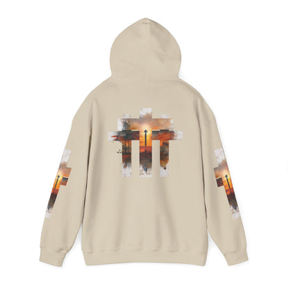 Blessed Cross Hoodie - Christian Faith Pullover for Men & Women
