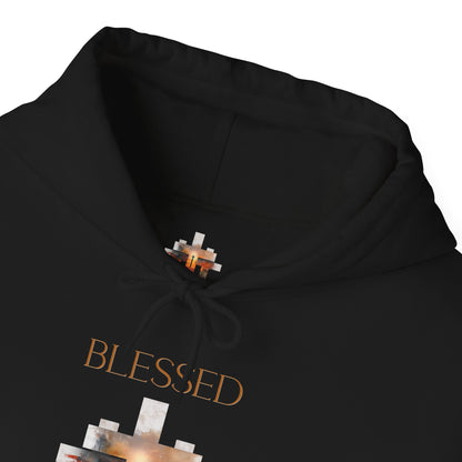 Blessed Cross Hoodie - Christian Faith Pullover for Men & Women