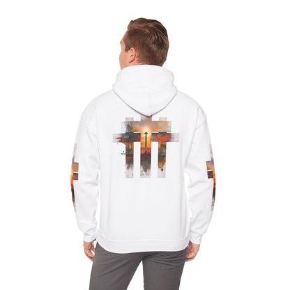 Blessed Cross Hoodie - Christian Faith Pullover for Men & Women