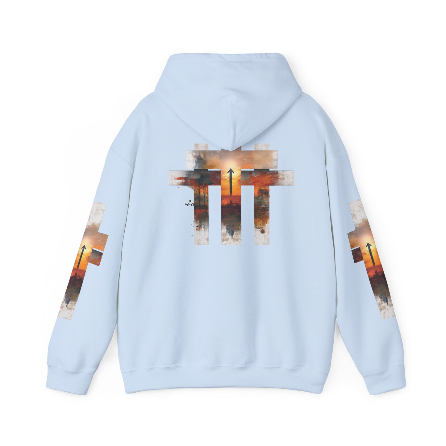 Blessed Cross Hoodie - Christian Faith Pullover for Men & Women