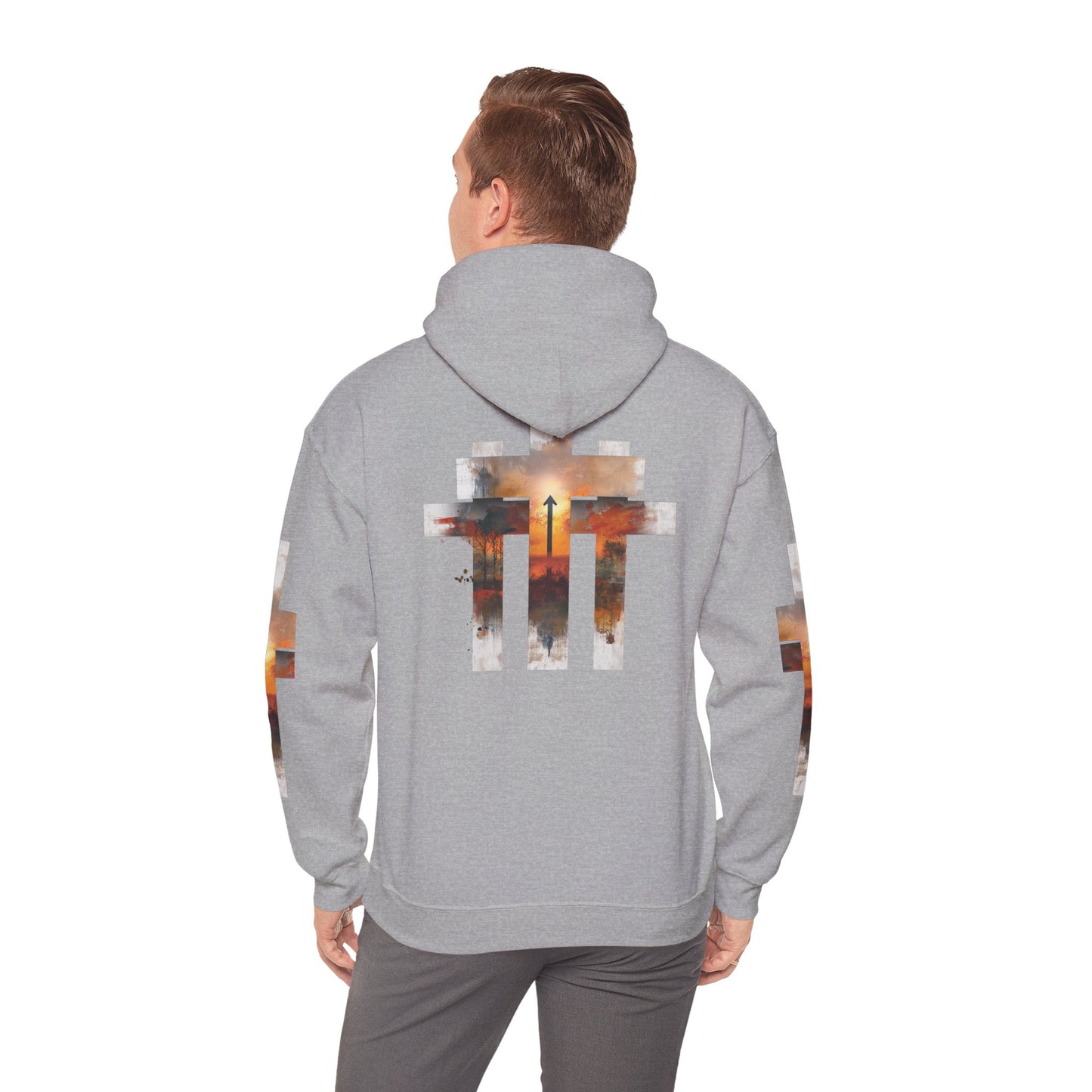 Blessed Cross Hoodie - Christian Faith Pullover for Men & Women