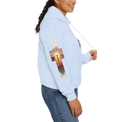 Blessed Cross Hoodie - Christian Faith Pullover for Men & Women