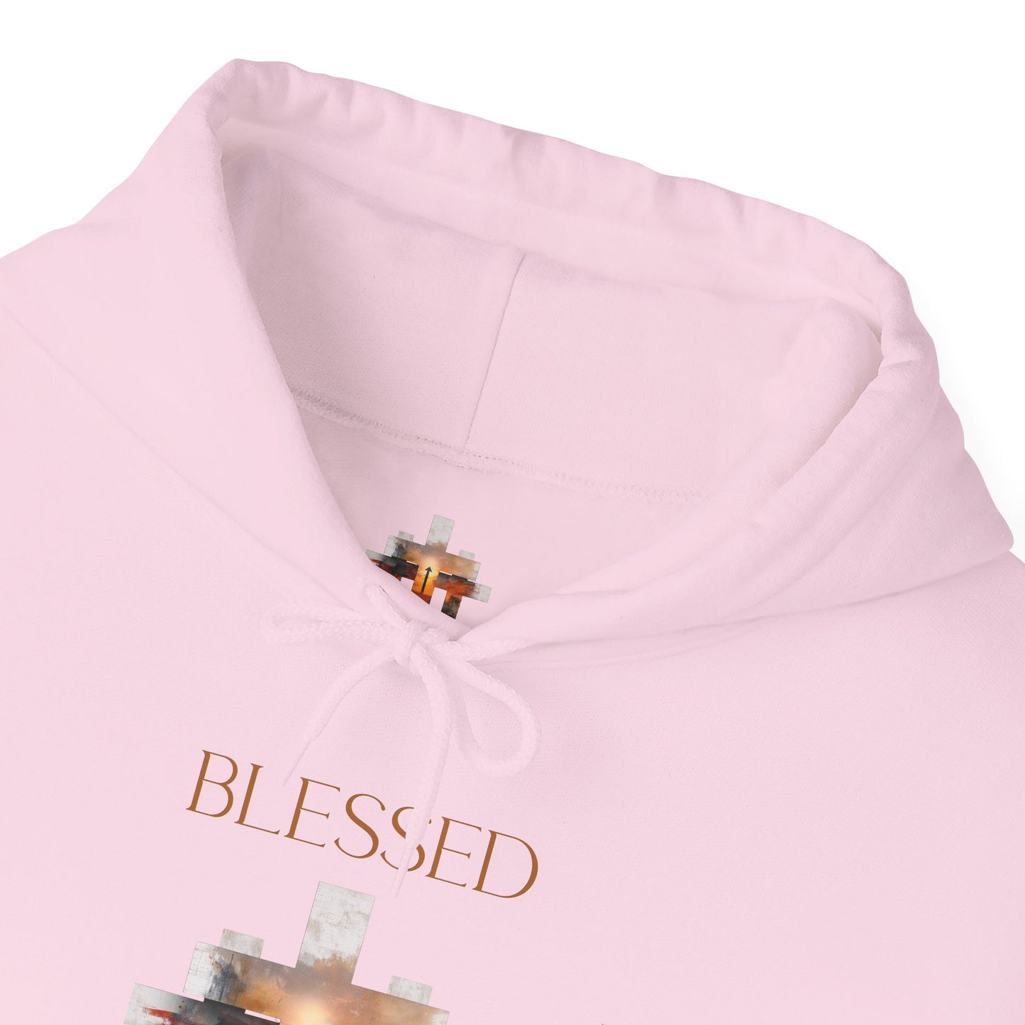 Blessed Cross Hoodie - Christian Faith Pullover for Men & Women