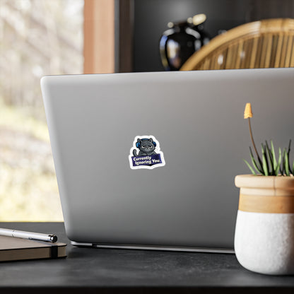 Grumpy Cat 'Currently Ignoring You' Vinyl Sticker — Kiss-Cut Decal