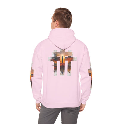 Blessed Cross Hoodie - Christian Faith Pullover for Men & Women