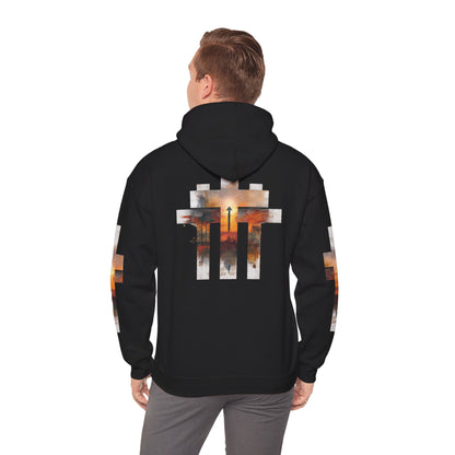 Blessed Cross Hoodie - Christian Faith Pullover for Men & Women