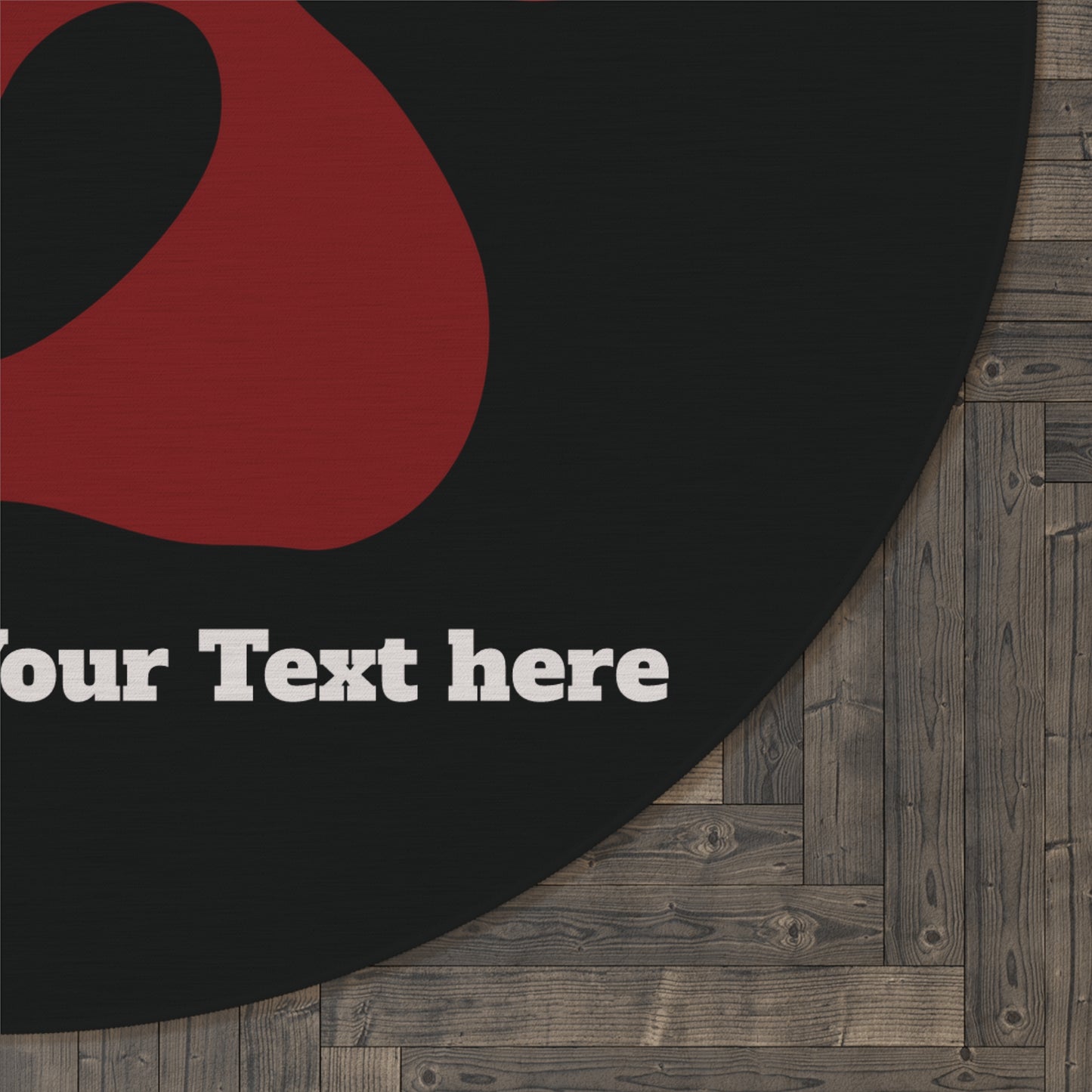 Personalized Dog Paw Print Floor Mat (Custom Name)