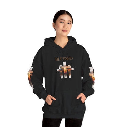 Blessed Cross Hoodie - Christian Faith Pullover for Men & Women