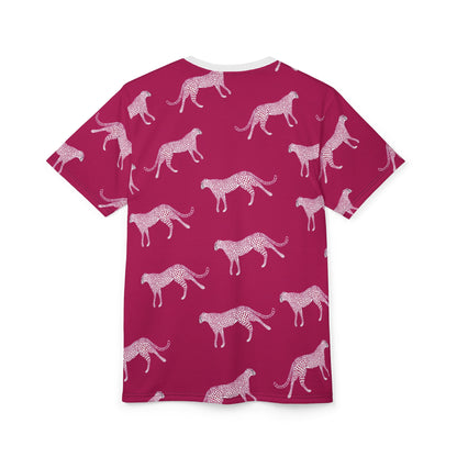 Pink Cheetah Print Tee — All-Over Graphic Shirt
