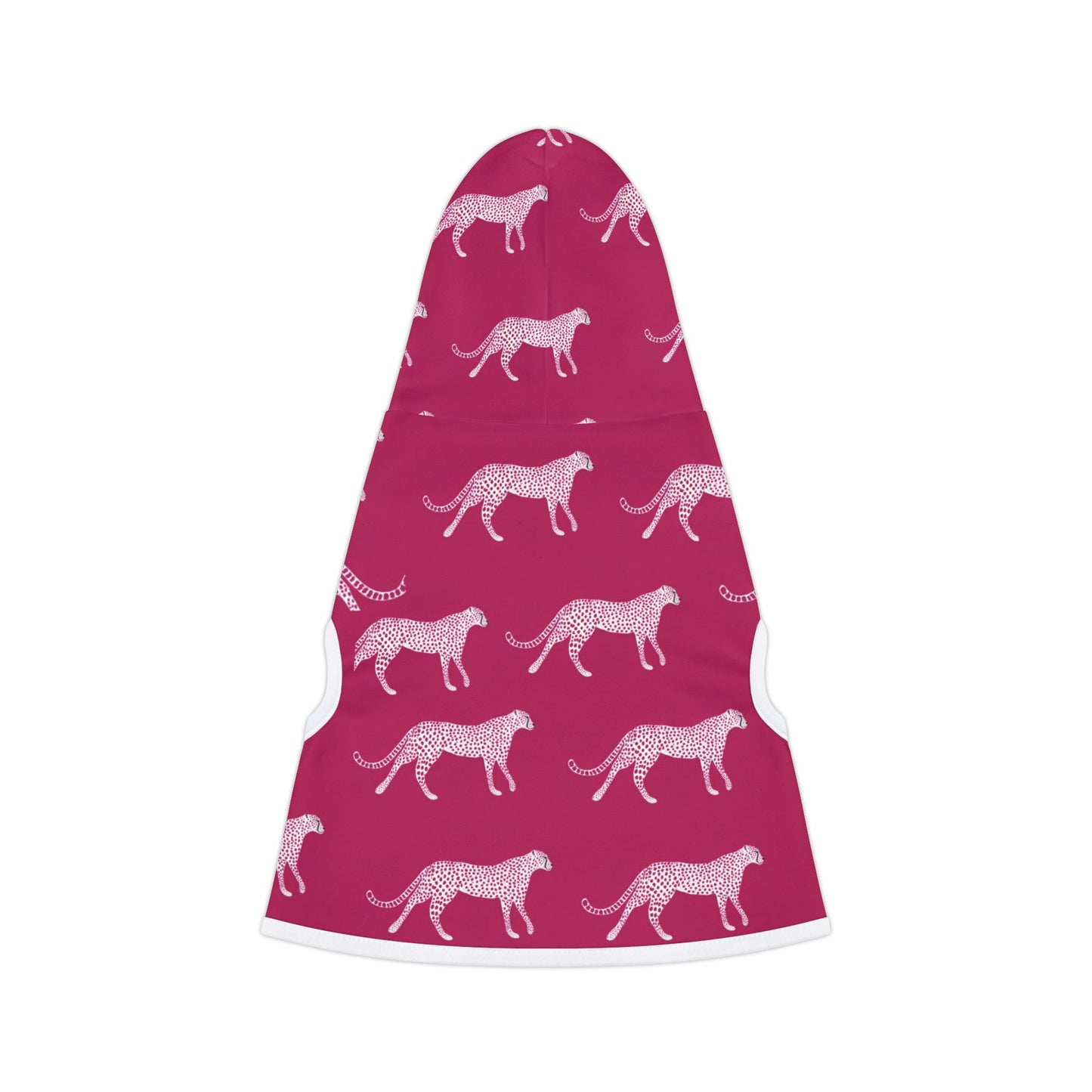 Pink Cheetah Pet Hoodie — Cozy Patterned Dog & Cat Hoodie
