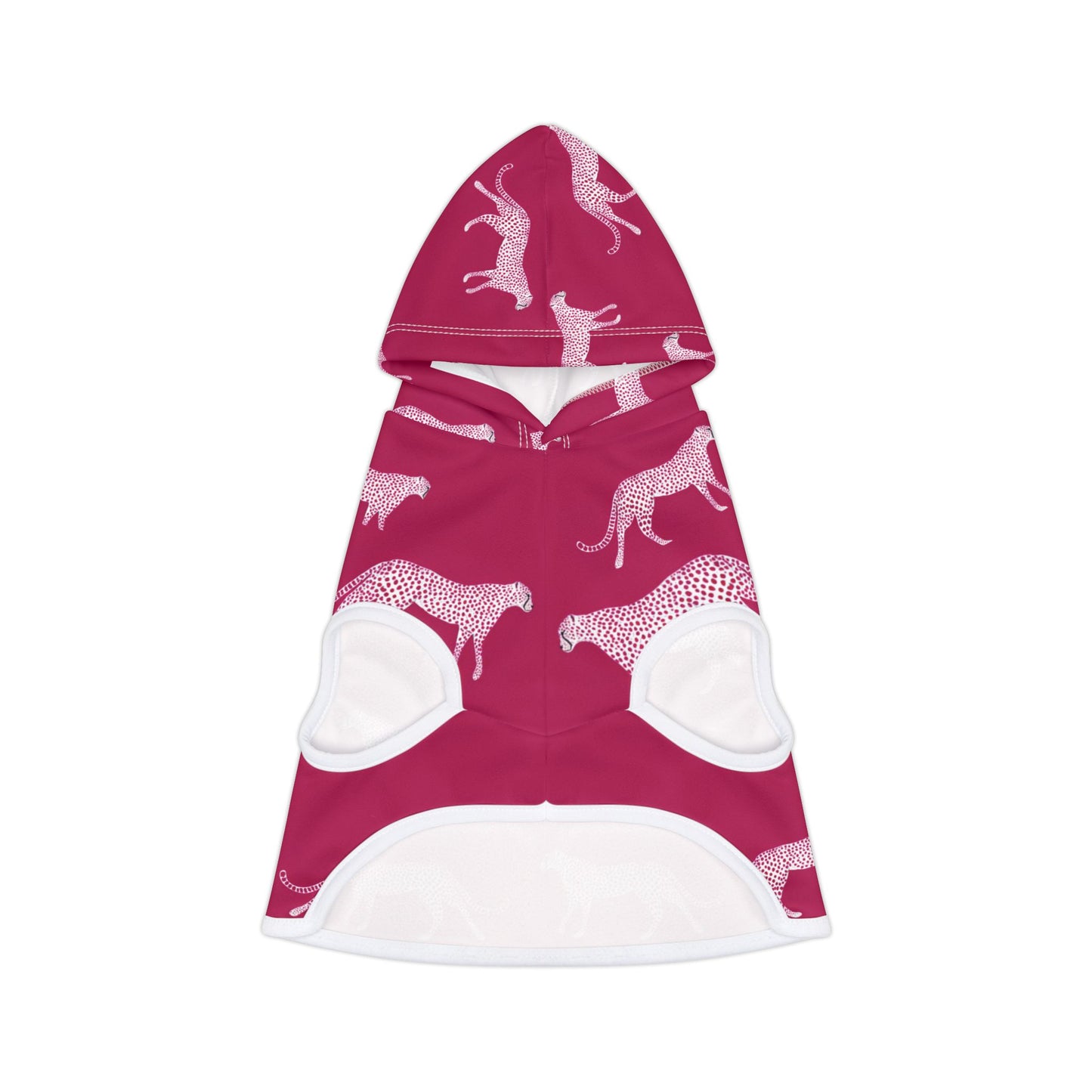 Pink Cheetah Pet Hoodie — Cozy Patterned Dog & Cat Hoodie