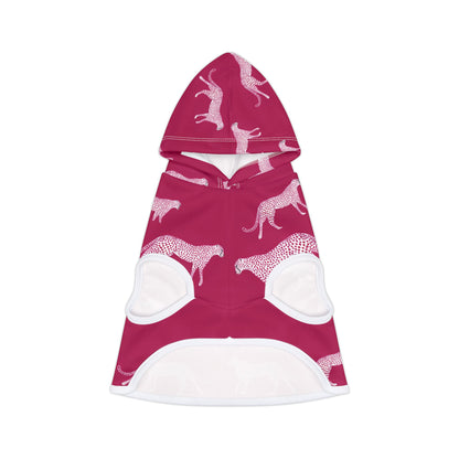 Pink Cheetah Pet Hoodie — Cozy Patterned Dog & Cat Hoodie