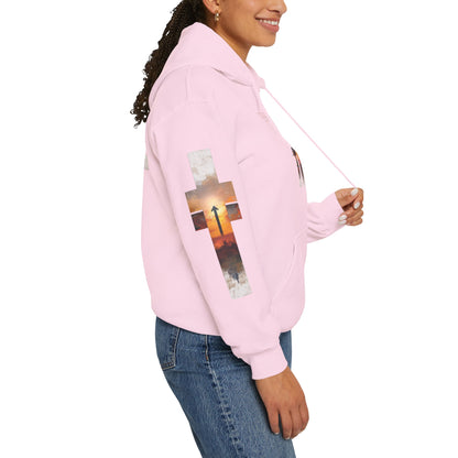 Blessed Cross Hoodie - Christian Faith Pullover for Men & Women