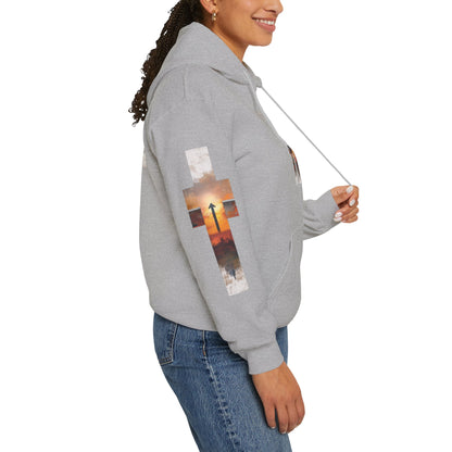 Blessed Cross Hoodie - Christian Faith Pullover for Men & Women