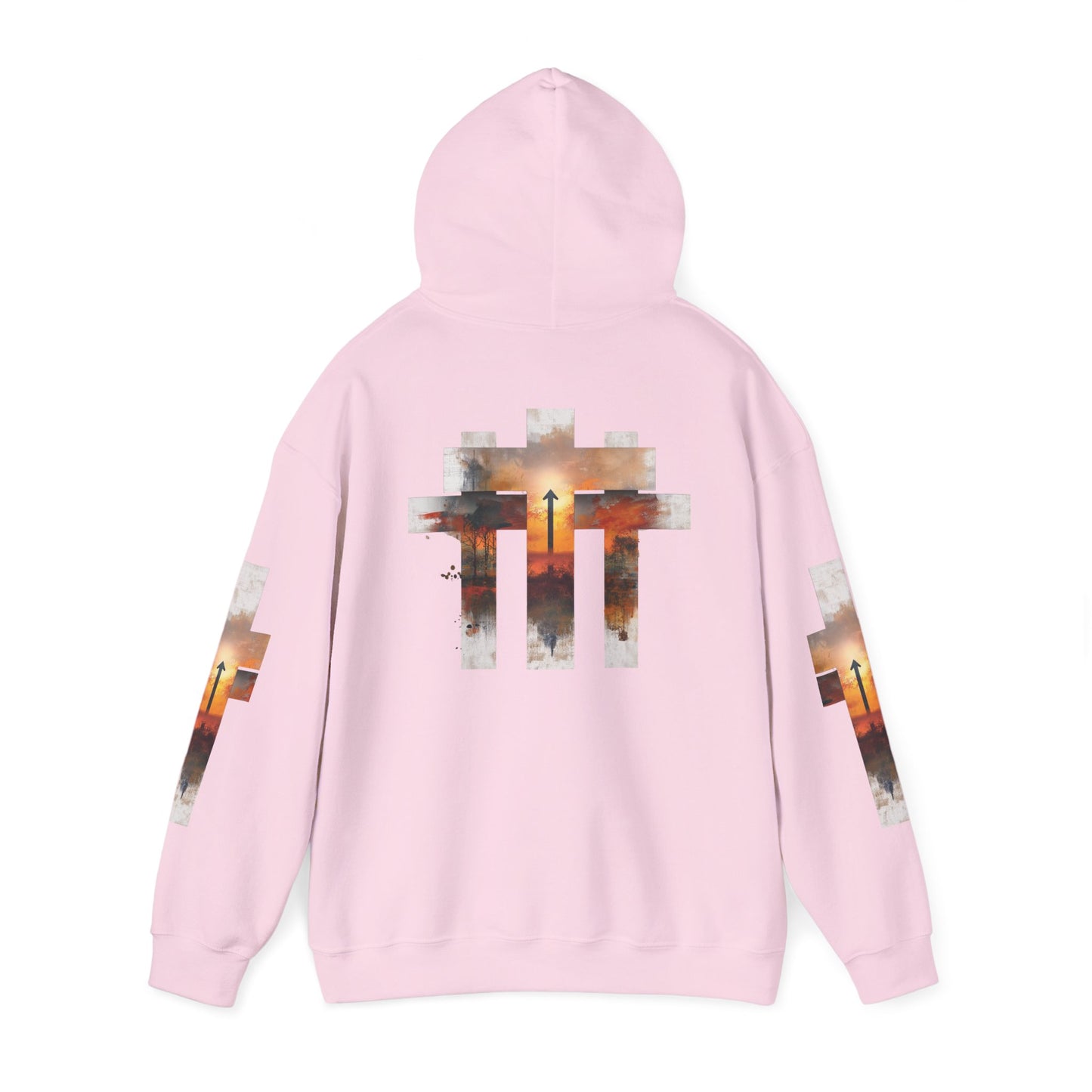 Blessed Cross Hoodie - Christian Faith Pullover for Men & Women