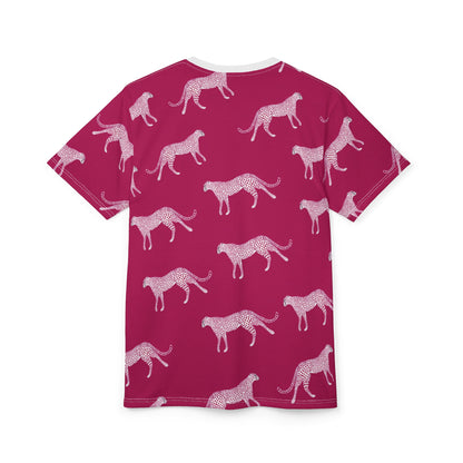 Pink Cheetah Print Tee — All-Over Graphic Shirt