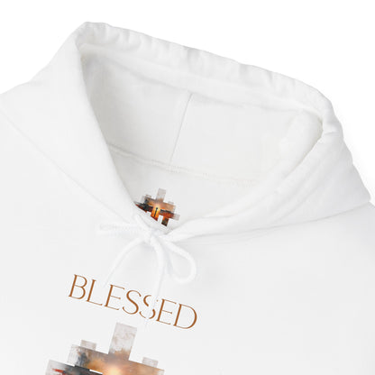 Blessed Cross Hoodie - Christian Faith Pullover for Men & Women