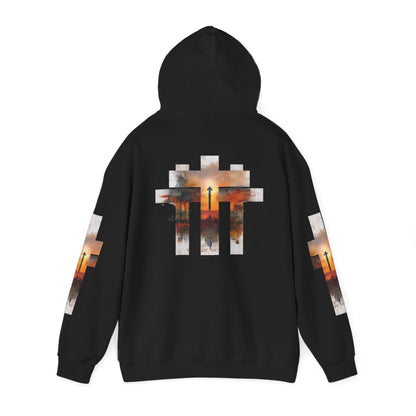 Blessed Cross Hoodie - Christian Faith Pullover for Men & Women