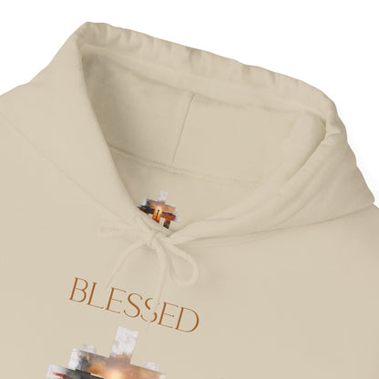Blessed Cross Hoodie - Christian Faith Pullover for Men & Women