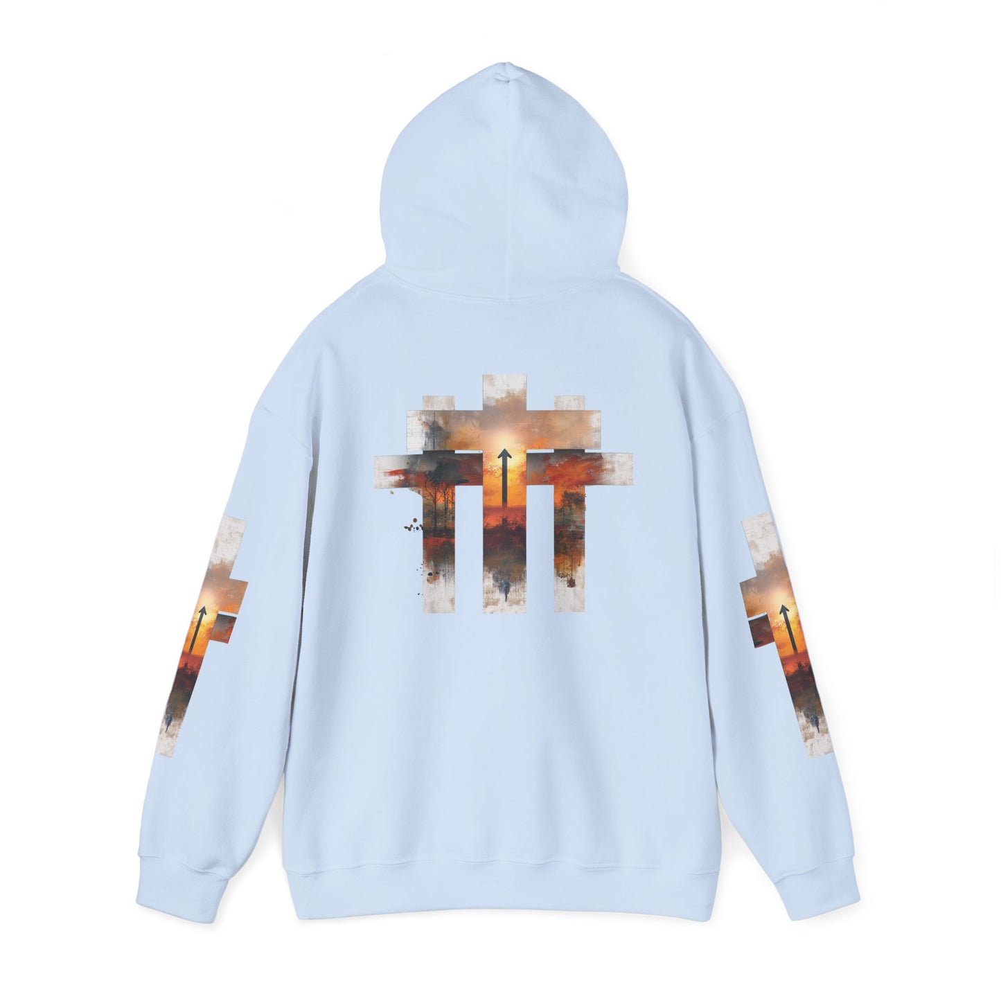Blessed Cross Hoodie - Christian Faith Pullover for Men & Women