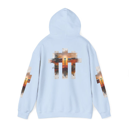 Blessed Cross Hoodie - Christian Faith Pullover for Men & Women