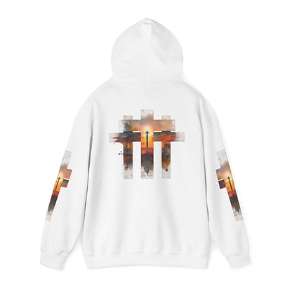 Blessed Cross Hoodie - Christian Faith Pullover for Men & Women